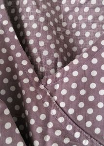 Polka Dot Wrap Top
