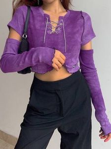 Y2k Top sleeves detachabletop💜
