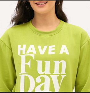 Fun Day Green Sweatshirt_Brand New