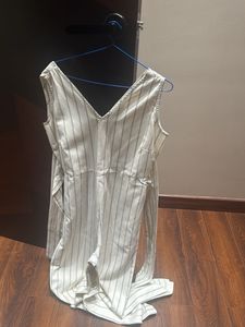 Striped V-Neck Dress