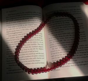 Maroon Beads Necklace