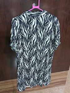 Zebra Print Short Dress M&amp;S