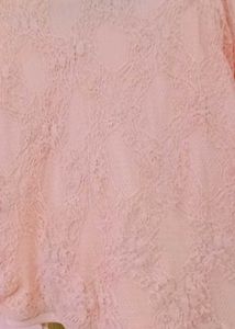 Peach Lace Top