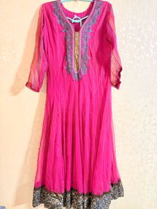 Elegant Pink Ethnic Anarkali