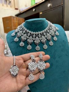 American Diamond Jewellery Set