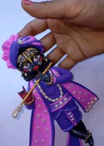Krishna Ji Clay Showpiece