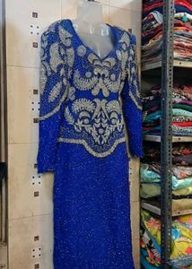 Blue Embellished Dress