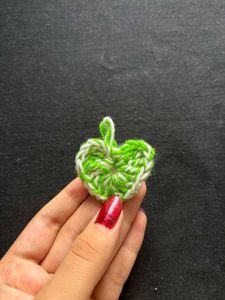 Crochet Heart Bag Charm