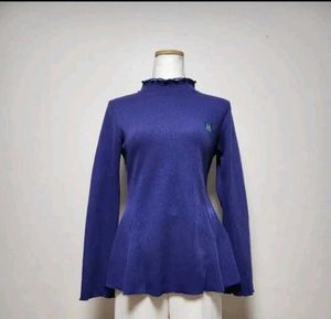 Cute Purple Long Sleeve Top