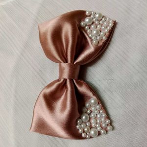 Pearl Embellished Hair Bows