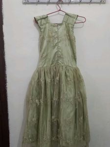 It Is A Beautiful Green Mini Gown