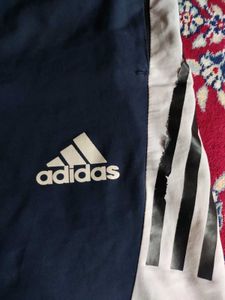 Adidas Navy &amp; White Athletic Shorts