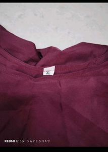 Elegant Burgundy Dress
