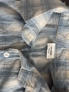 Blue Plaid Oversized Shirt