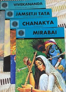 Set Of 4 Amar Chitra Katha Visionaries