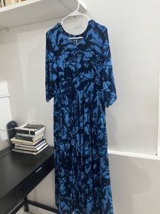 Blue Floral Maxi Dress