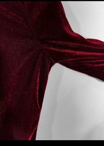 Velvet Wine Red Dress (women)