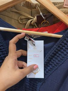 Plus Size Elegant Navy Blue Dress