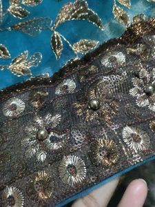 Soft Net Embroidered Saree