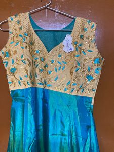 New Teal Blue Anarkali