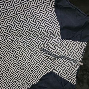 Patterned Mini Skirt|formal | woollen