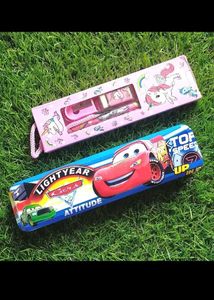 Pack Of 2 Pencil Cases: Cars & Unicorns