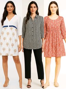 Summer Fit Combo Dress Mega Discount