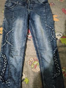 Unique Braided Detail Jeans