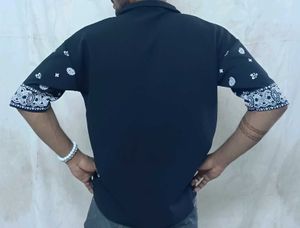 Bandana Print Knit Shirt