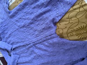 Vintage Lavender Textured Top