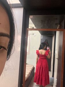 Red Dress flowy
