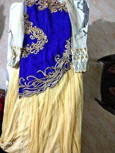 Blue &amp; Gold Embellished Tunic