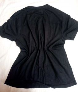 Black Tshirt Cotton Regular Fit