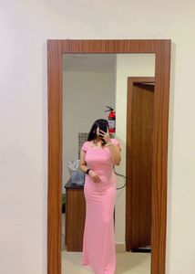 Elegant Pink Maxi Dress