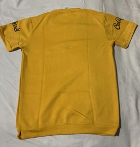 Yellow soft  Graphic T-Shirt