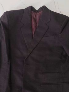 Burgundy Blazer - Classic Style