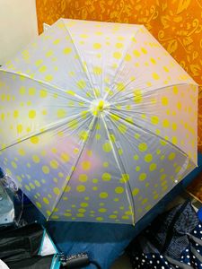 Yellow Polka Dot Umbrella New With Tag