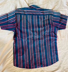 Crimsoune Aqua Striped Shirt