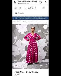 New With Tag Original NICOBAR maxi Dress Xs