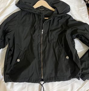 Black Windbreaker Jacket