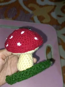 Mushroom Chrochet Jewellary Holder