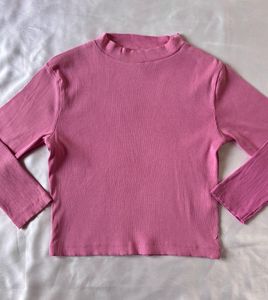 Pink Ribbed Top