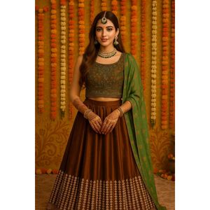Designer Flared Sequins Lehenga + Heavy Work Choli