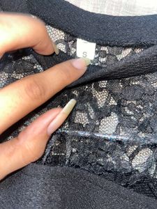 Black Net Top