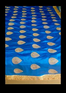 Blue Sari With Blouse