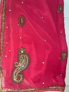 Saree With Stitch Blouse