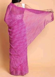 Floral print Leriya pink saree