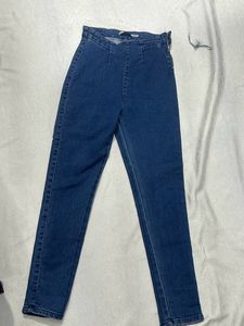 Navy Blue Jeggings W Chain