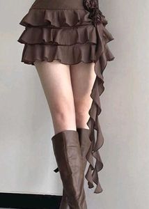 y2k lace fairy short skirt