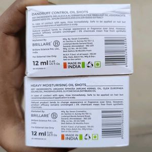 BRILLARE DANDRUFF CONTROL OIL SHOTS &amp; SHAMPOO